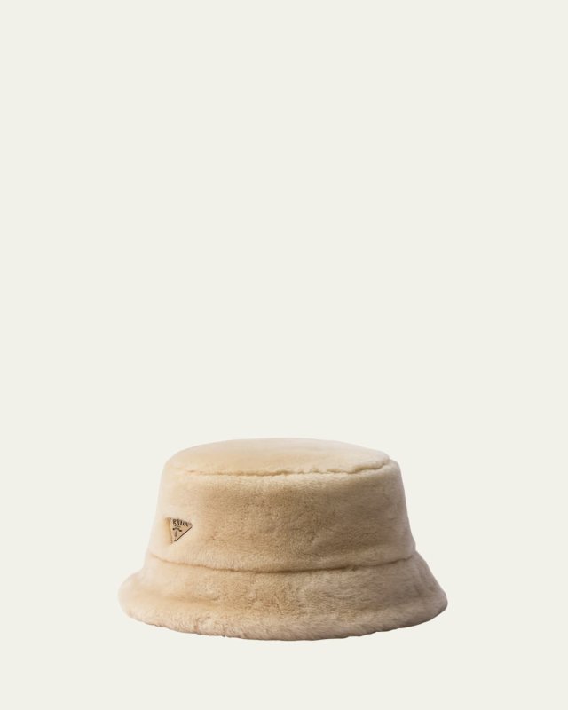 Montone Shearling Bucket Hat